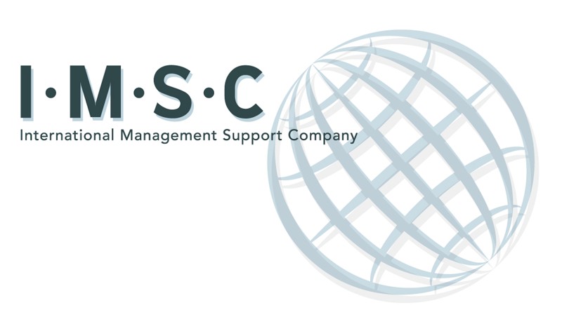 IMSC logo: a pale blue globe next to the letters I·M·S·C